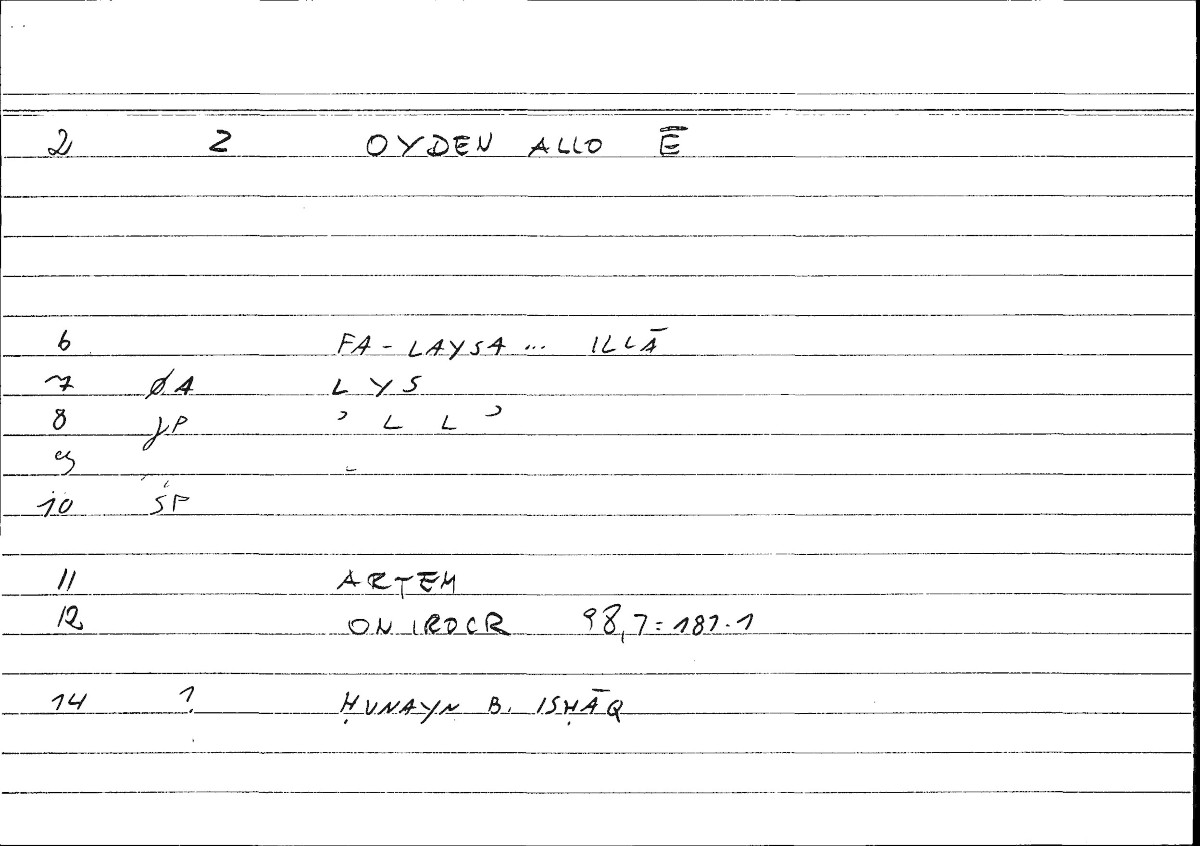 Filecard Artem.Onirocr.11528
