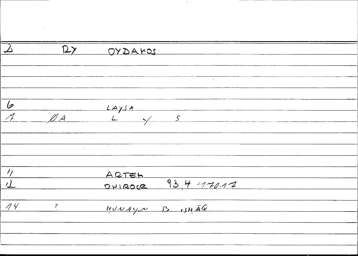 Filecard Artem.Onirocr.11549