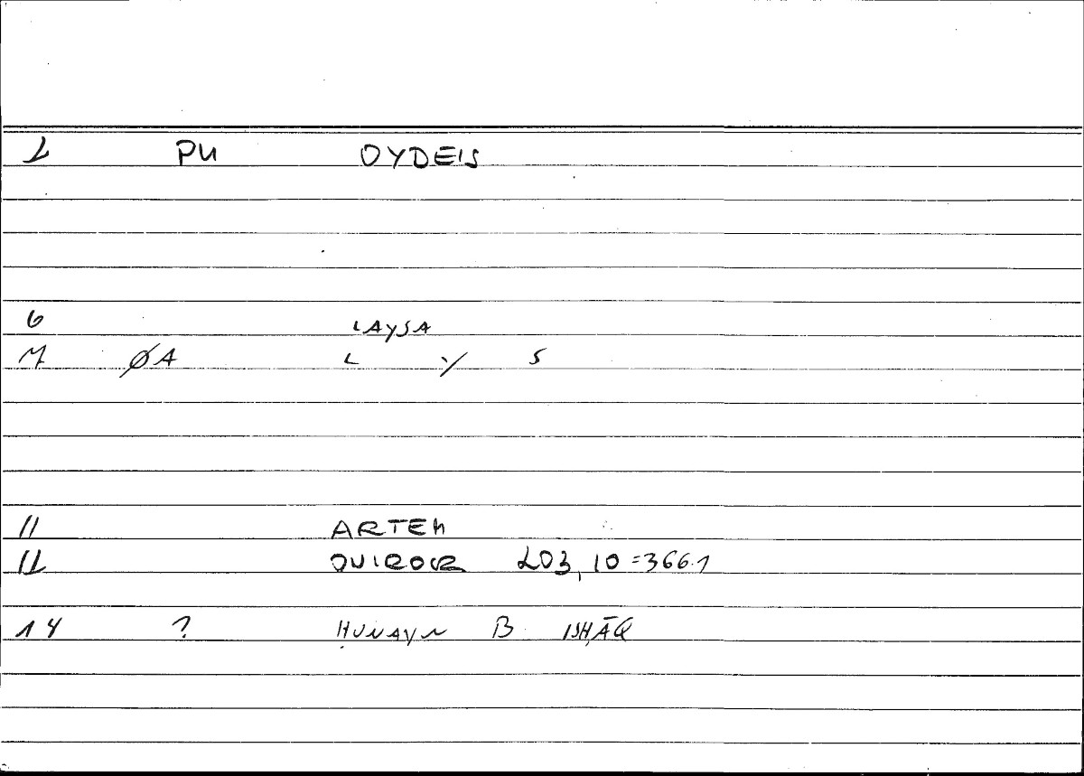 Filecard Artem.Onirocr.11553