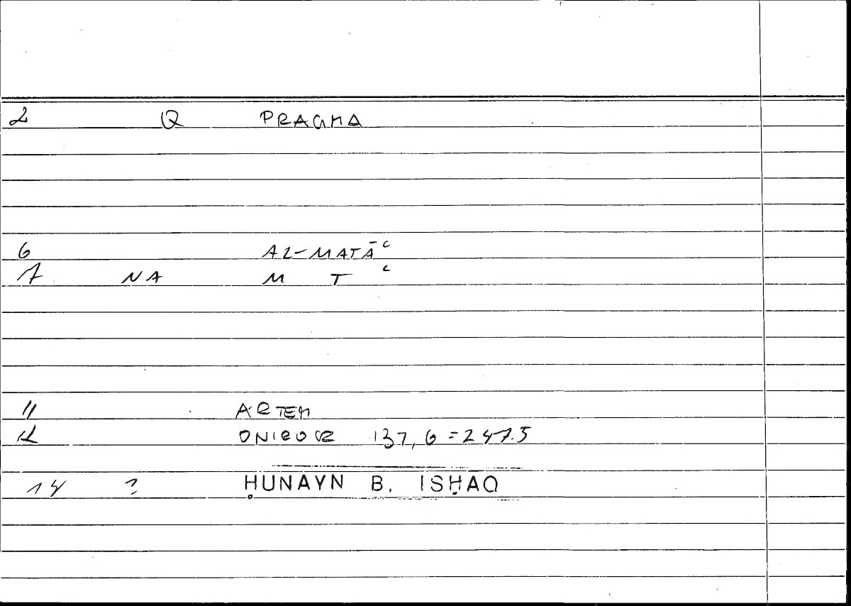 Filecard Artem.Onirocr.11649