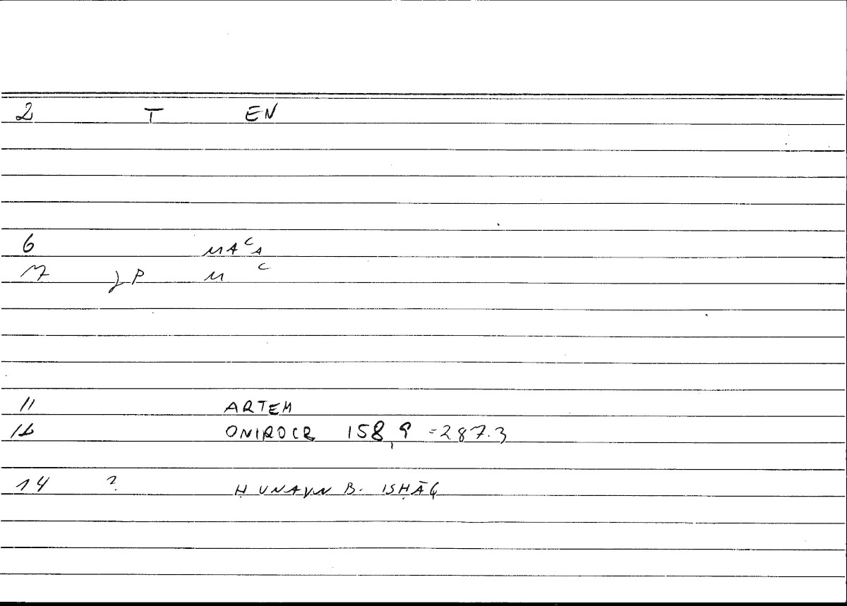 Filecard Artem.Onirocr.12059