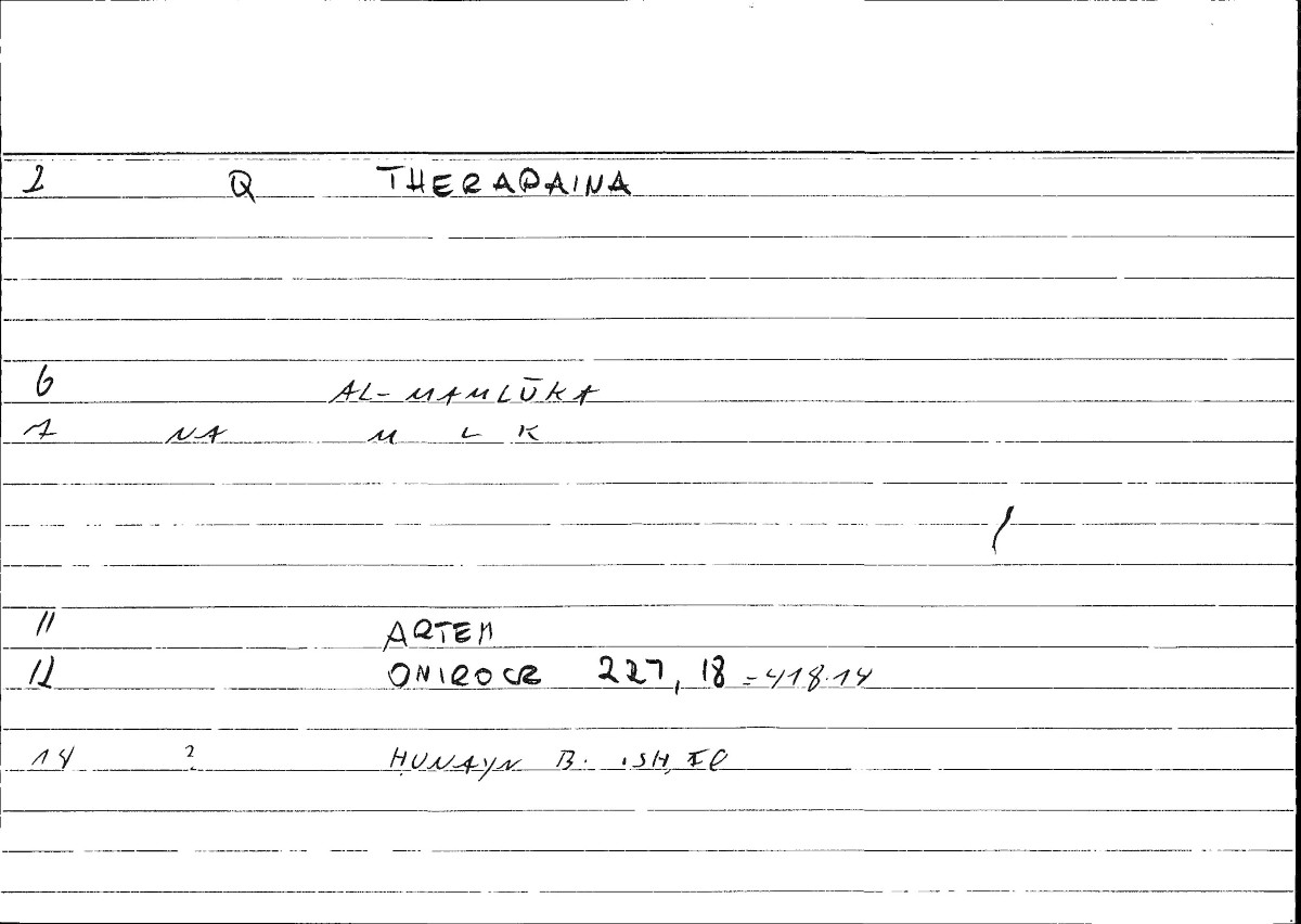 Filecard Artem.Onirocr.12181
