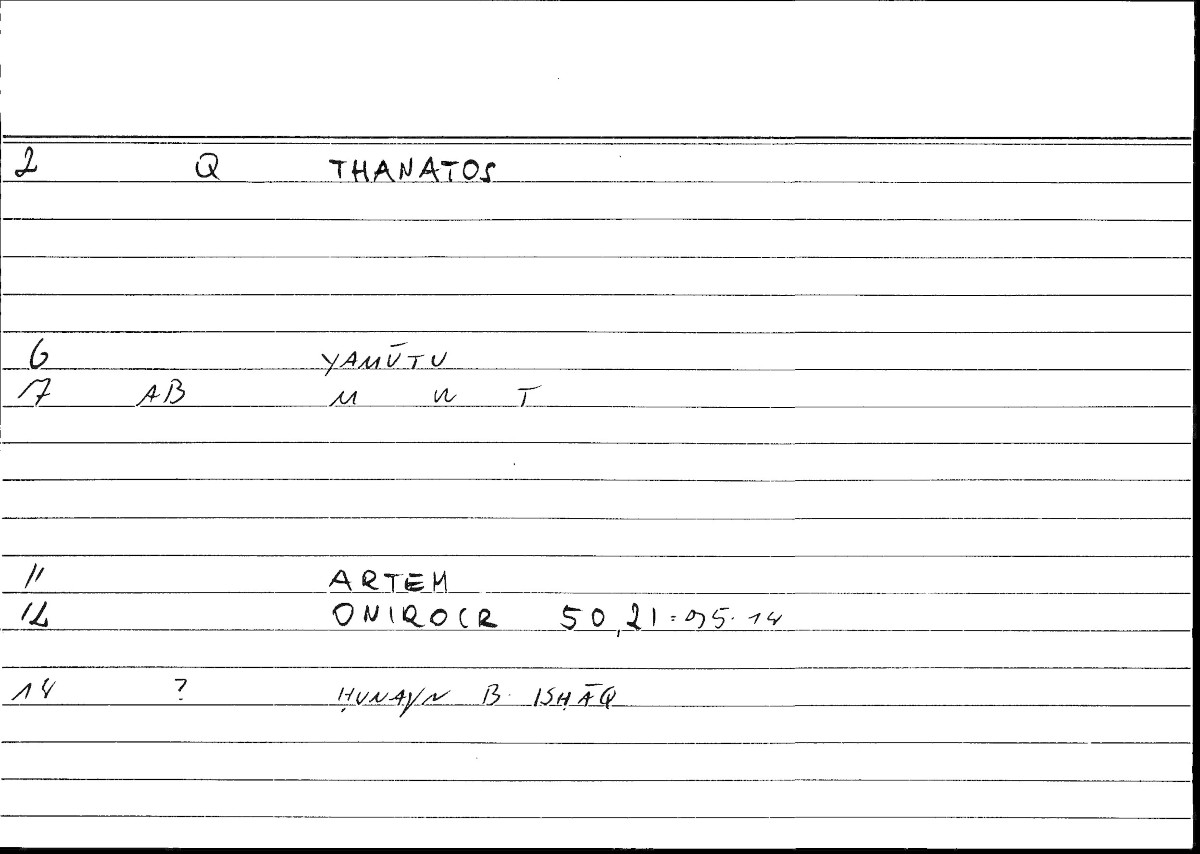 Filecard Artem.Onirocr.12352