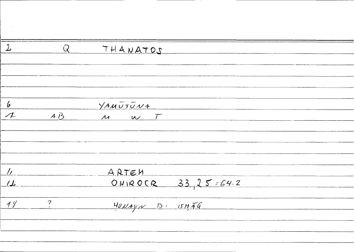 Filecard Artem.Onirocr.12353