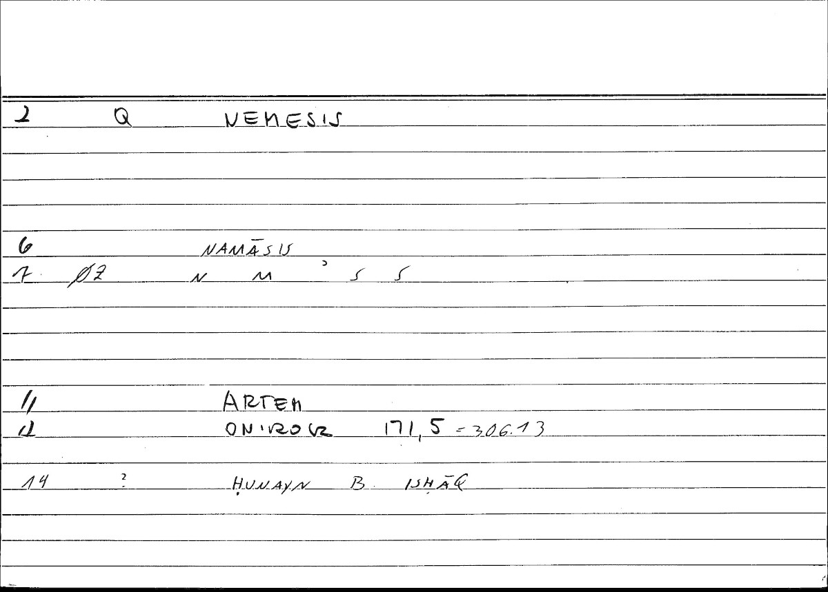 Filecard Artem.Onirocr.12420