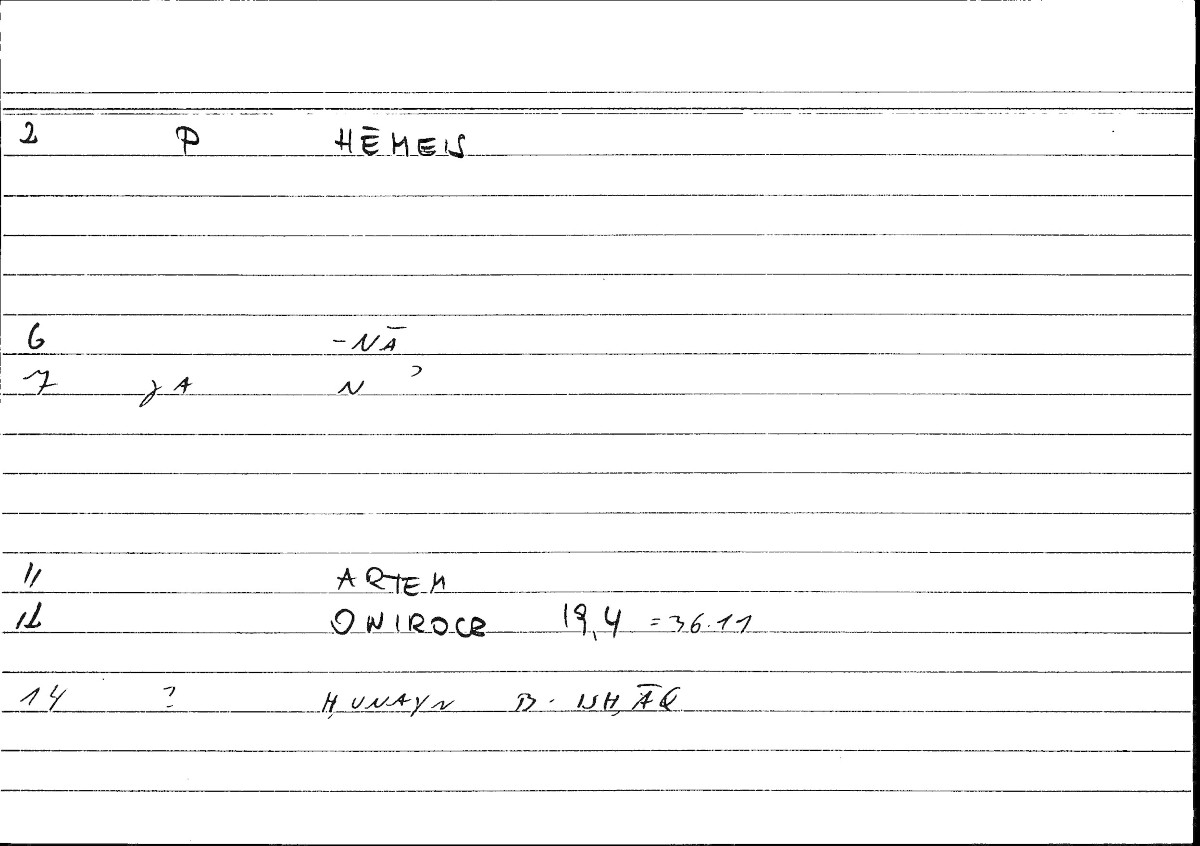 Filecard Artem.Onirocr.12436