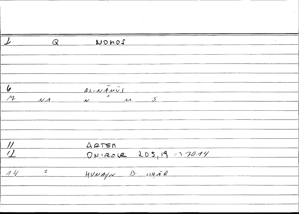 Filecard Artem.Onirocr.12440