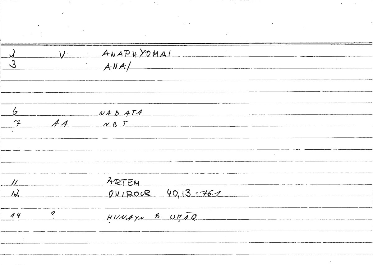 Filecard Artem.Onirocr.12463