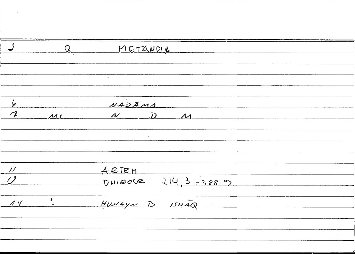 Filecard Artem.Onirocr.12530