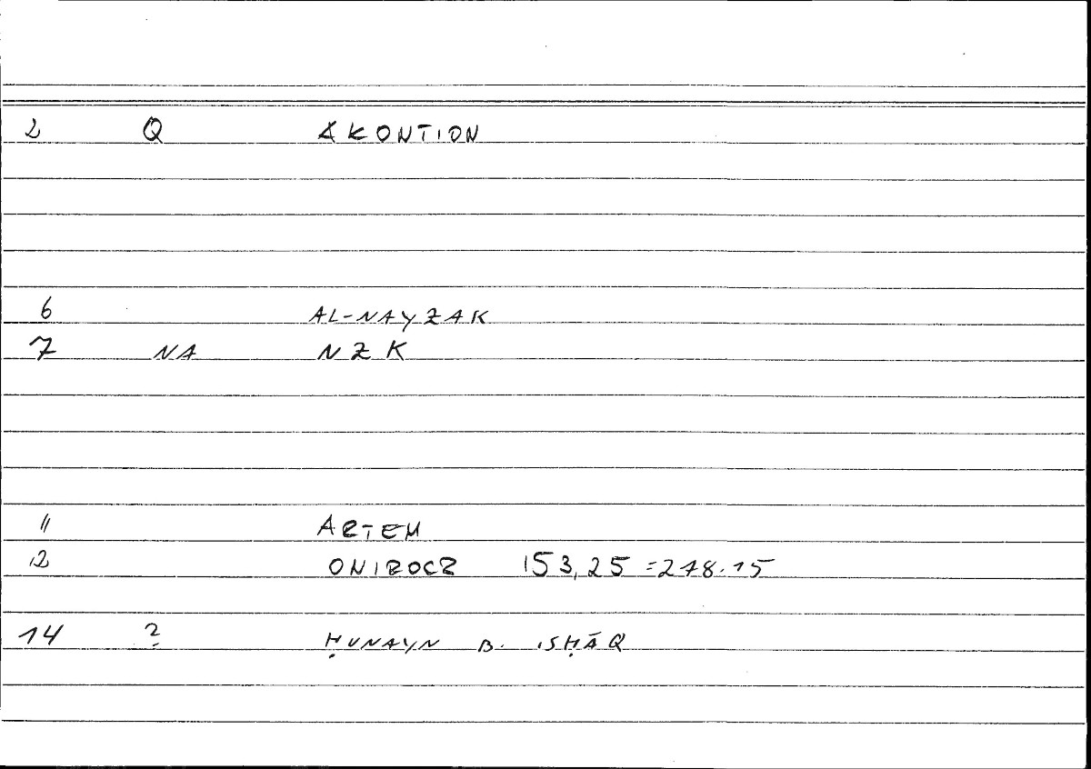 Filecard Artem.Onirocr.12547
