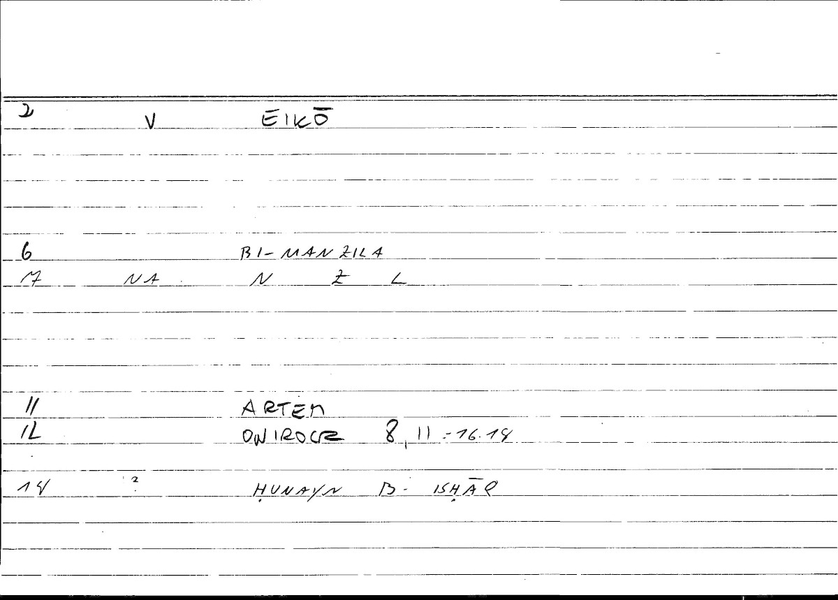 Filecard Artem.Onirocr.12549