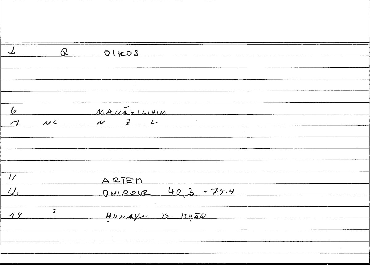 Filecard Artem.Onirocr.12568