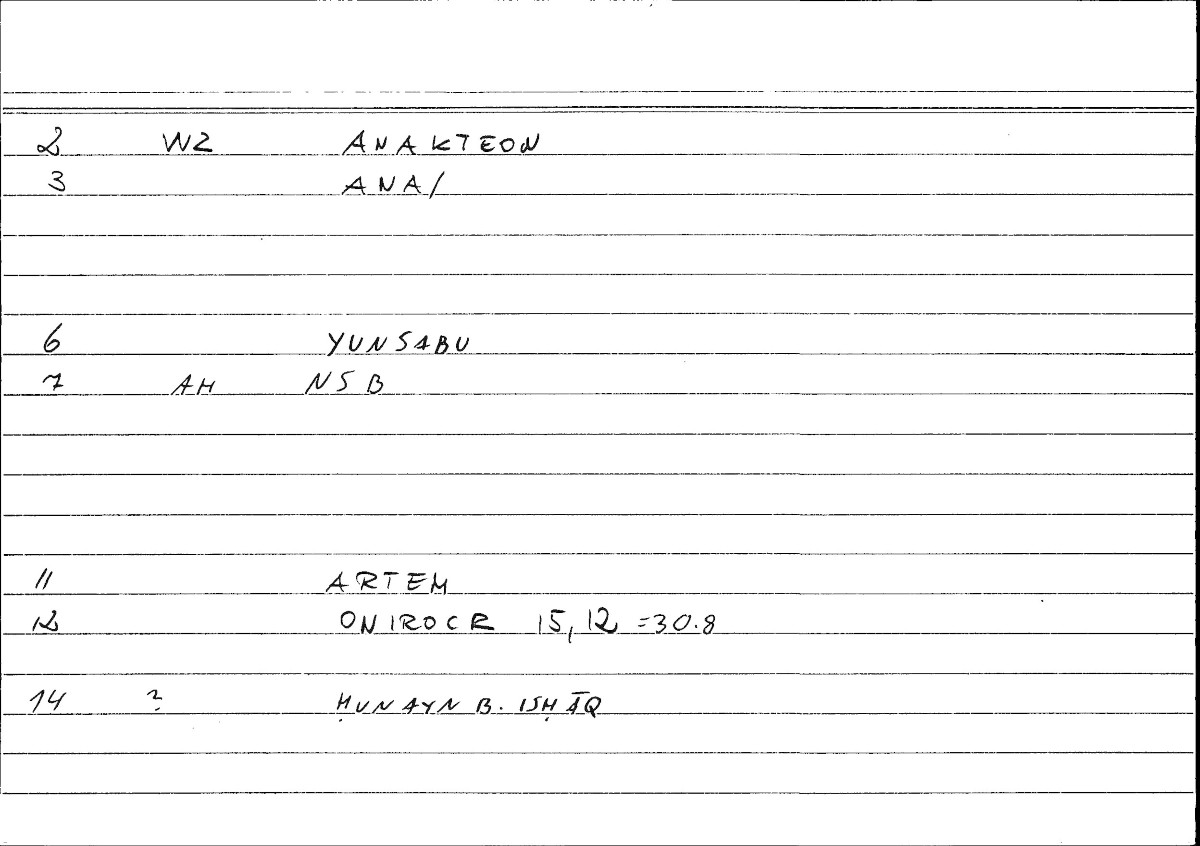 Filecard Artem.Onirocr.12590