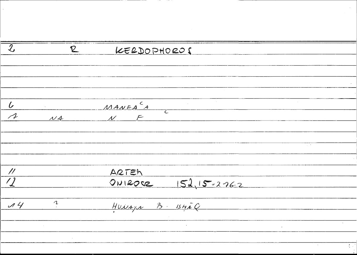 Filecard Artem.Onirocr.12742