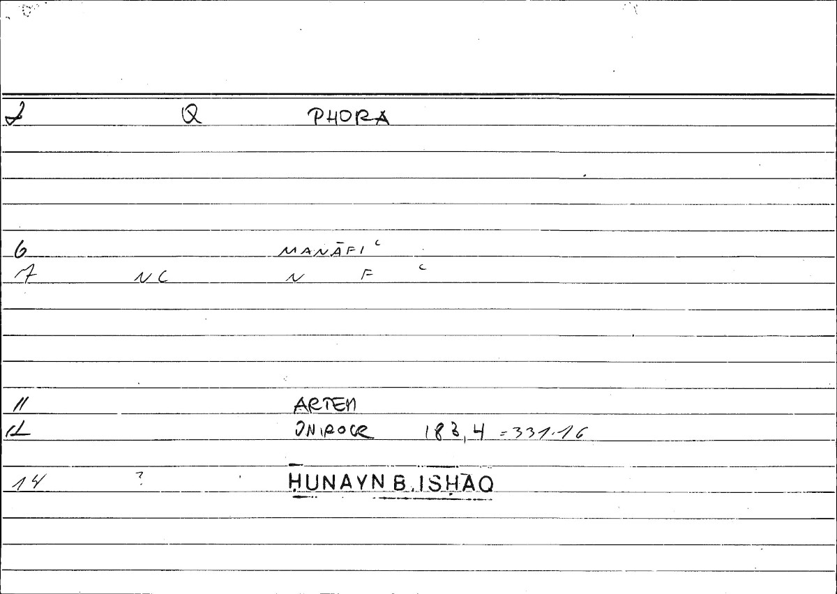 Filecard Artem.Onirocr.12761