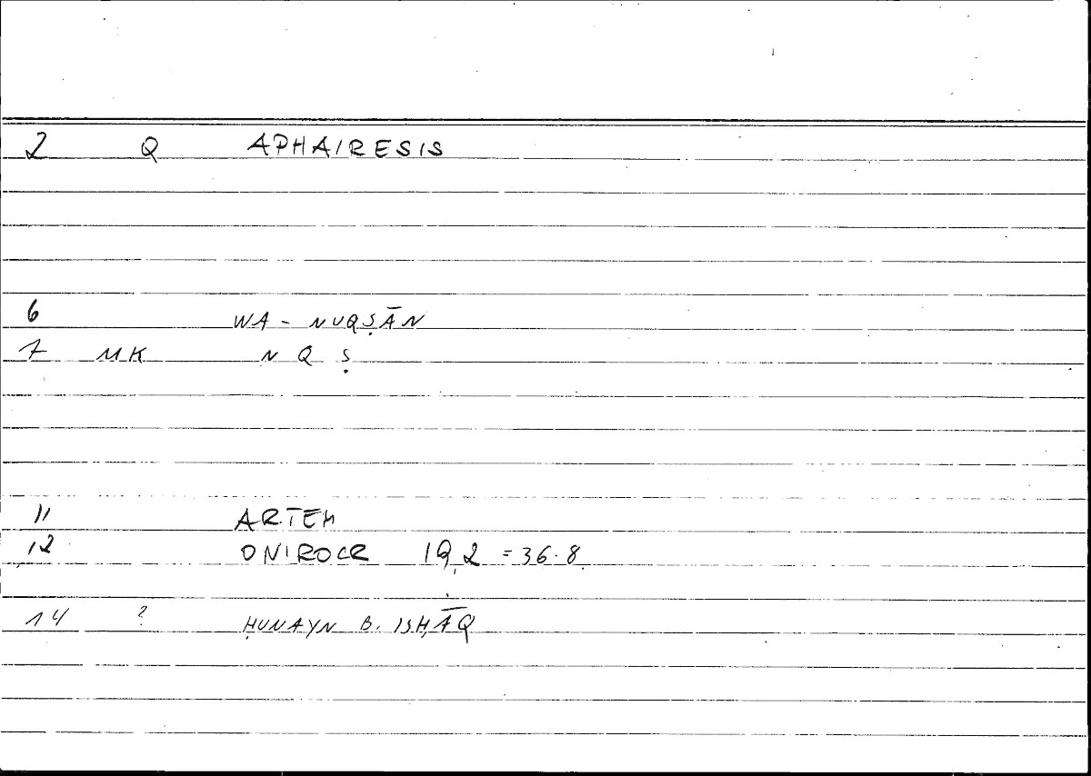 Filecard Artem.Onirocr.12780