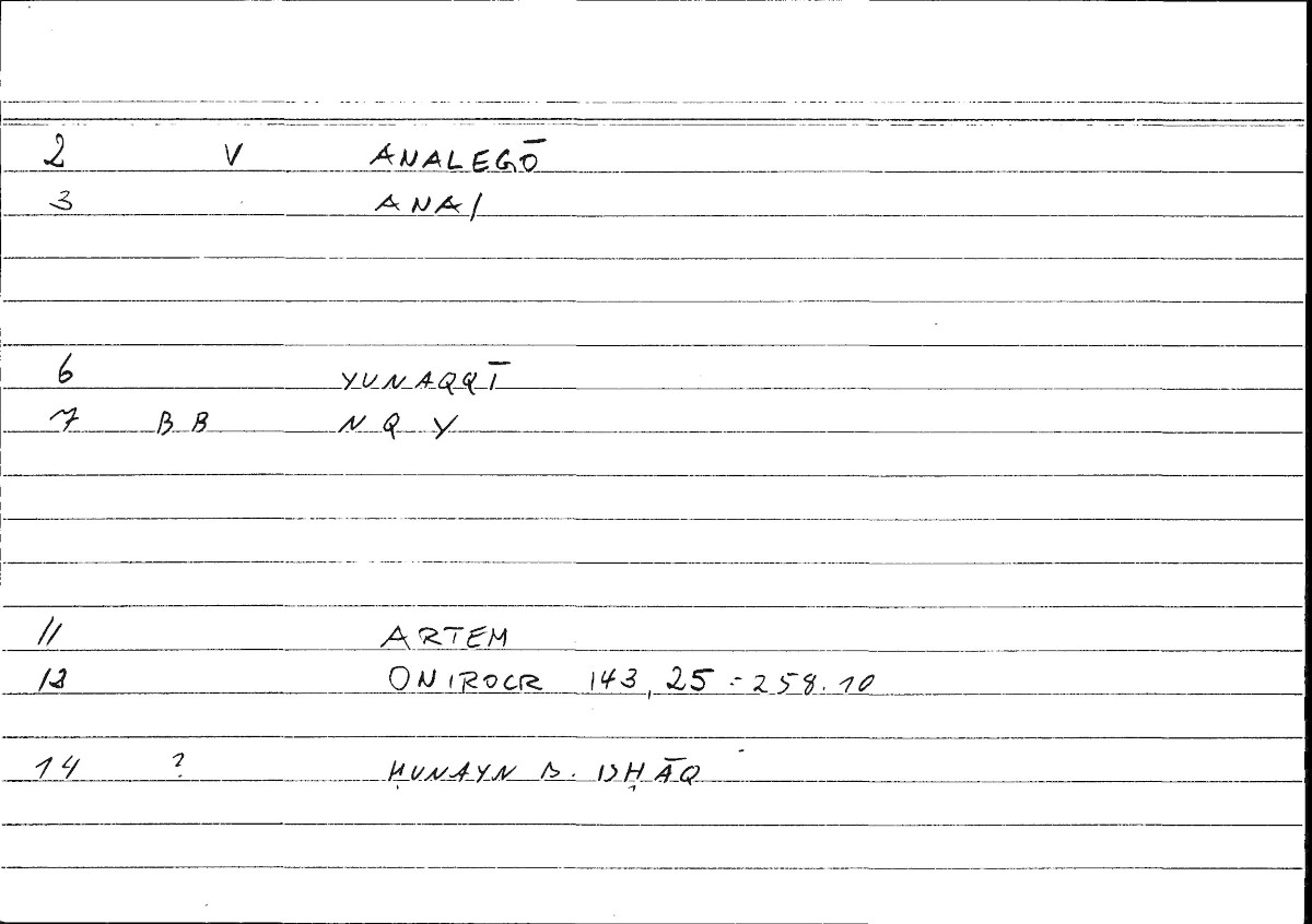 Filecard Artem.Onirocr.12802