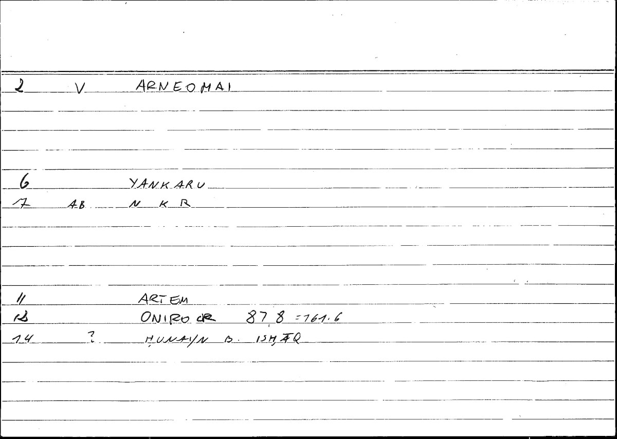 Filecard Artem.Onirocr.12804