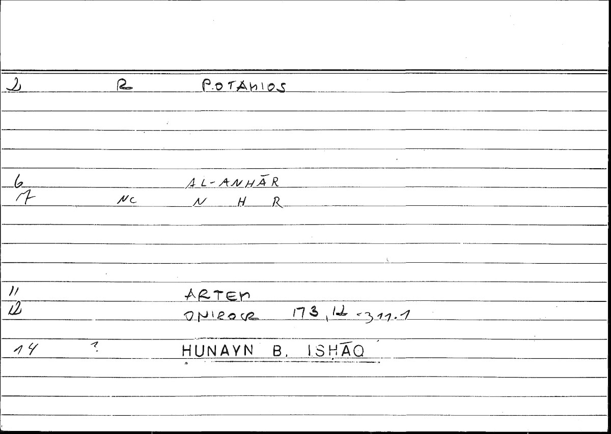 Filecard Artem.Onirocr.12849