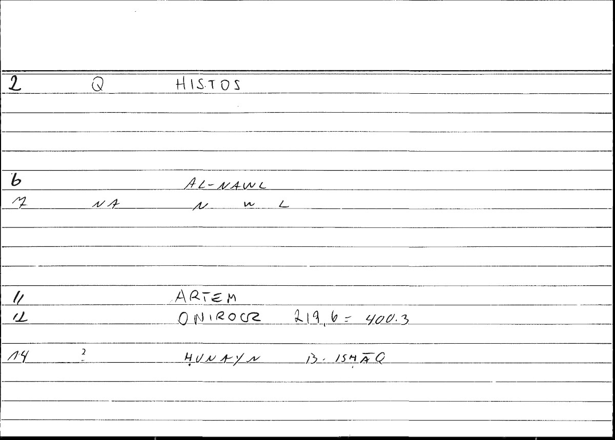 Filecard Artem.Onirocr.12881