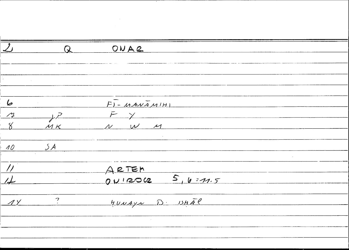Filecard Artem.Onirocr.12905
