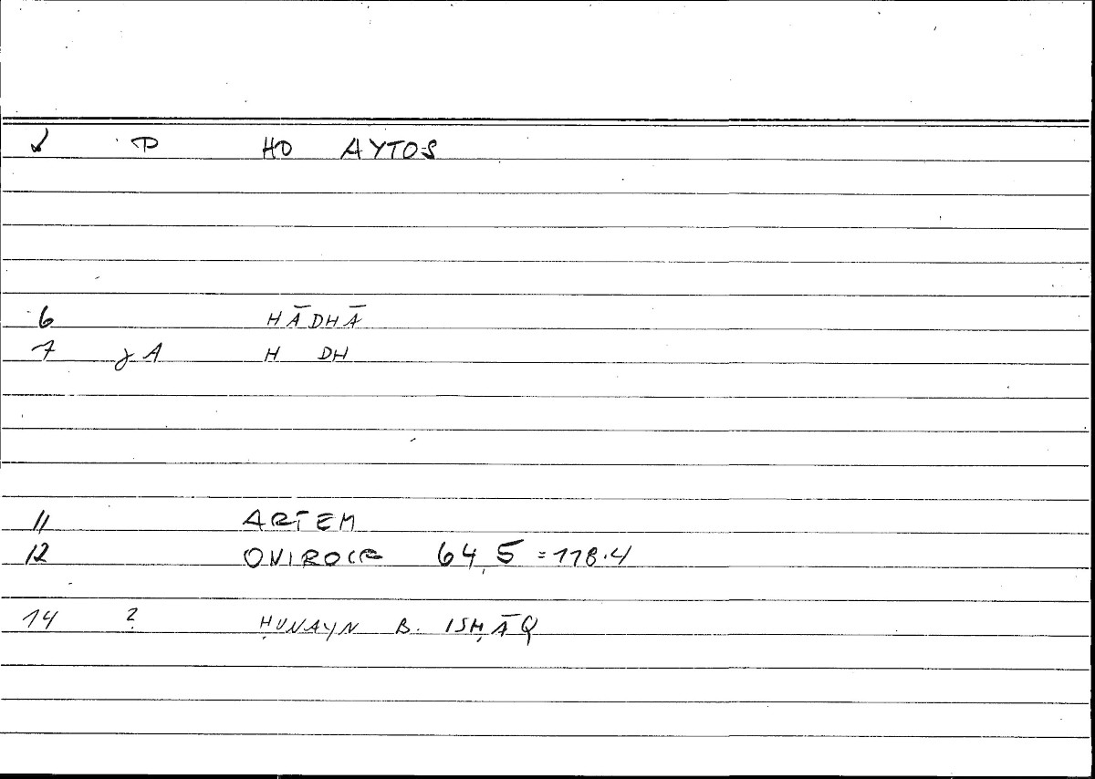 Filecard Artem.Onirocr.12986