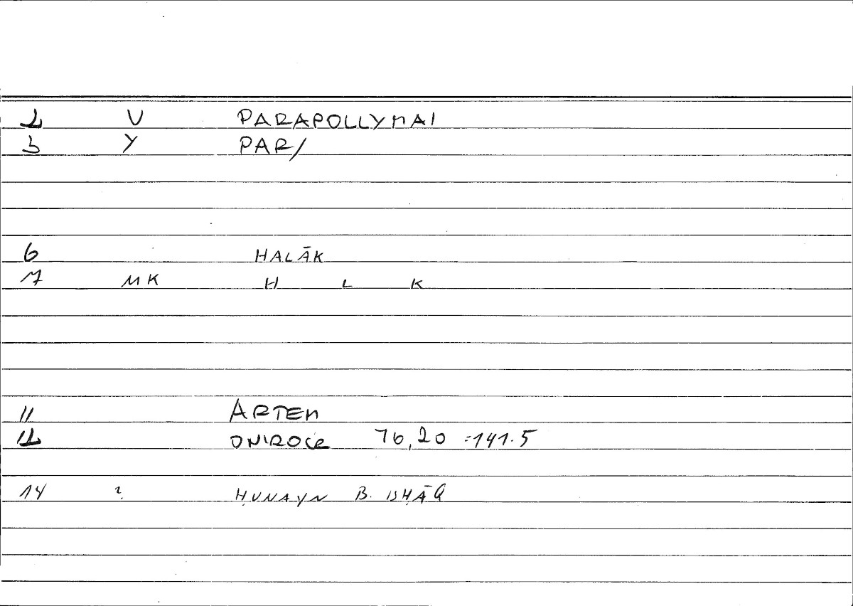 Filecard Artem.Onirocr.13007