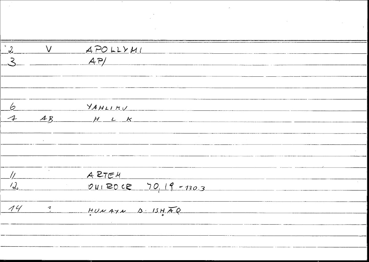 Filecard Artem.Onirocr.13013