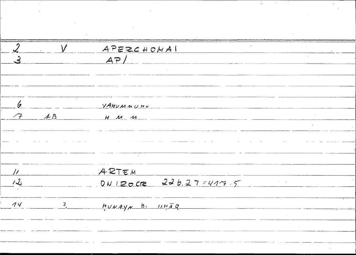 Filecard Artem.Onirocr.13055