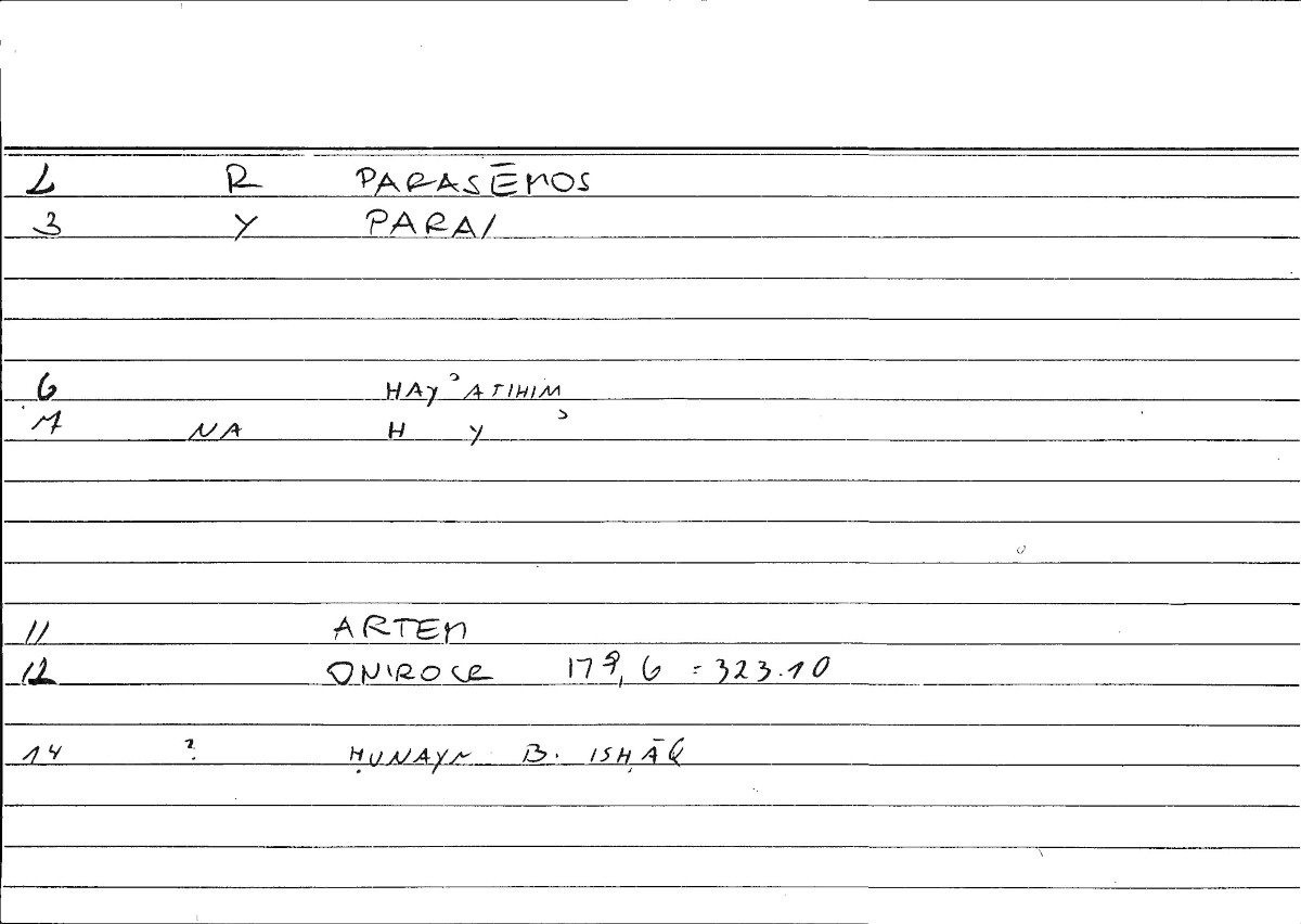 Filecard Artem.Onirocr.13079