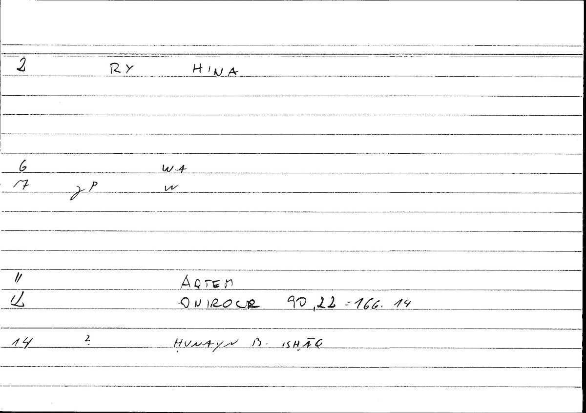Filecard Artem.Onirocr.13127