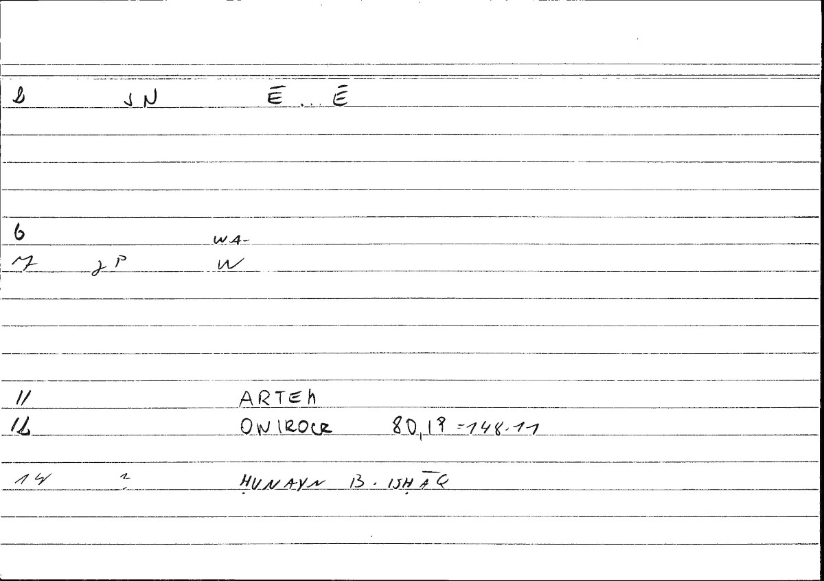 Filecard Artem.Onirocr.13164