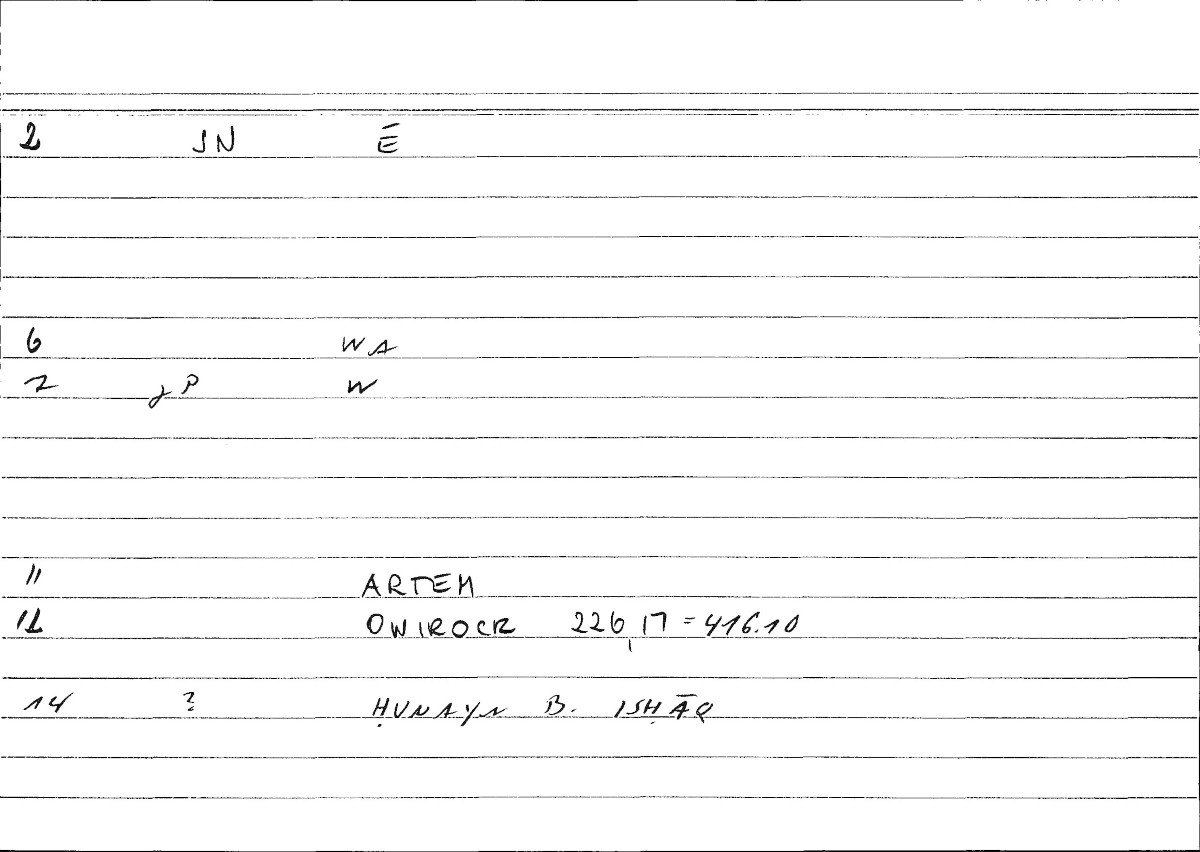 Filecard Artem.Onirocr.13167