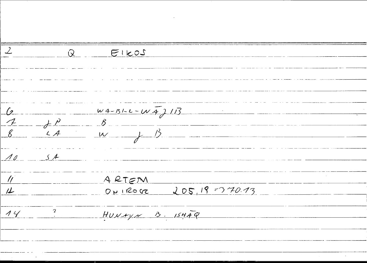 Filecard Artem.Onirocr.13211