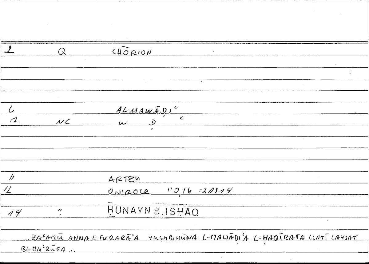 Filecard Artem.Onirocr.13394