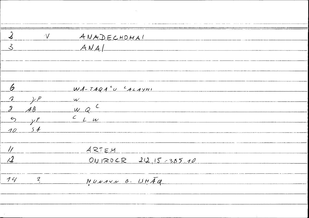Filecard Artem.Onirocr.13479