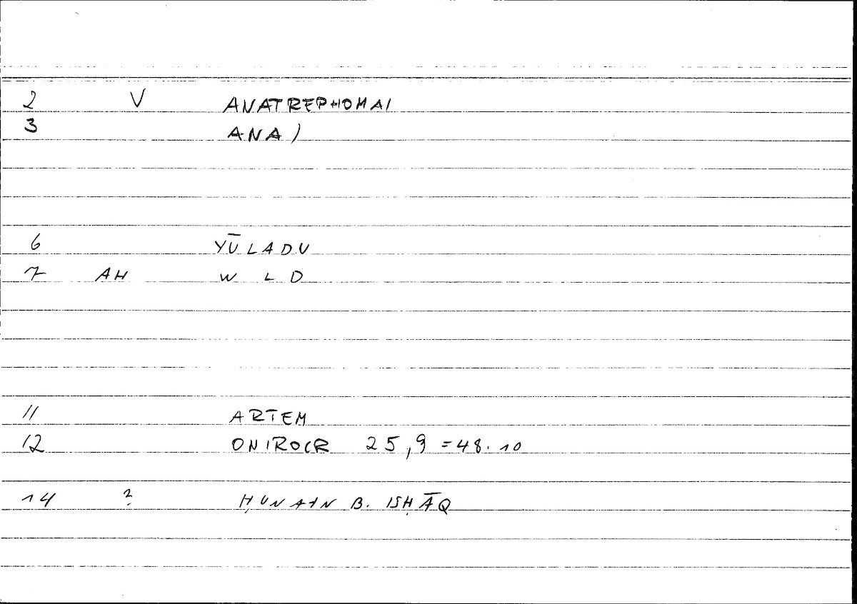 Filecard Artem.Onirocr.13565