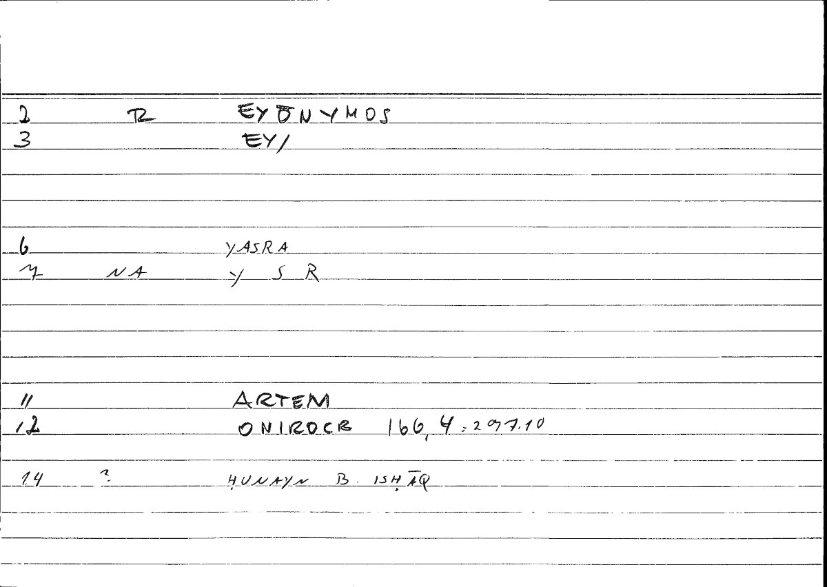 Filecard Artem.Onirocr.13678