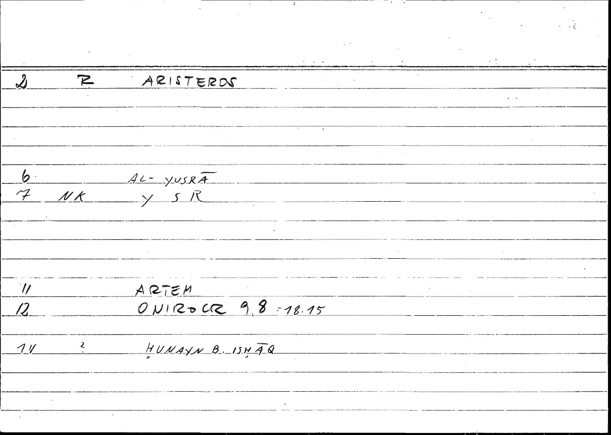Filecard Artem.Onirocr.13715