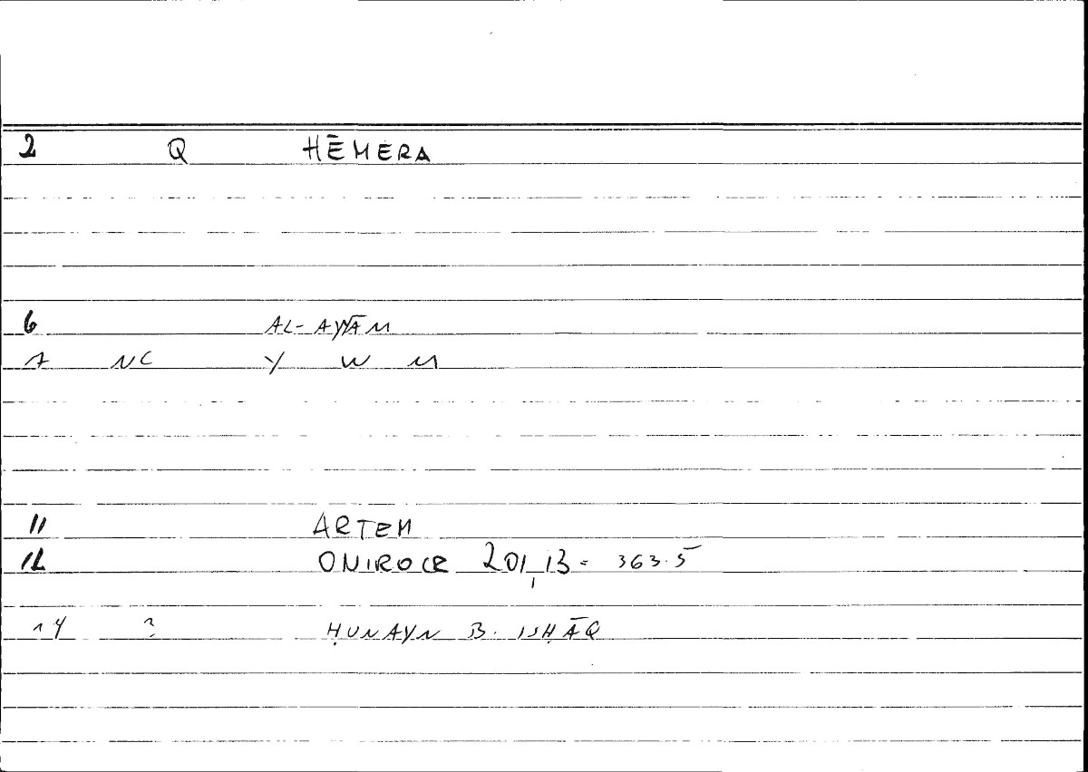 Filecard Artem.Onirocr.13729