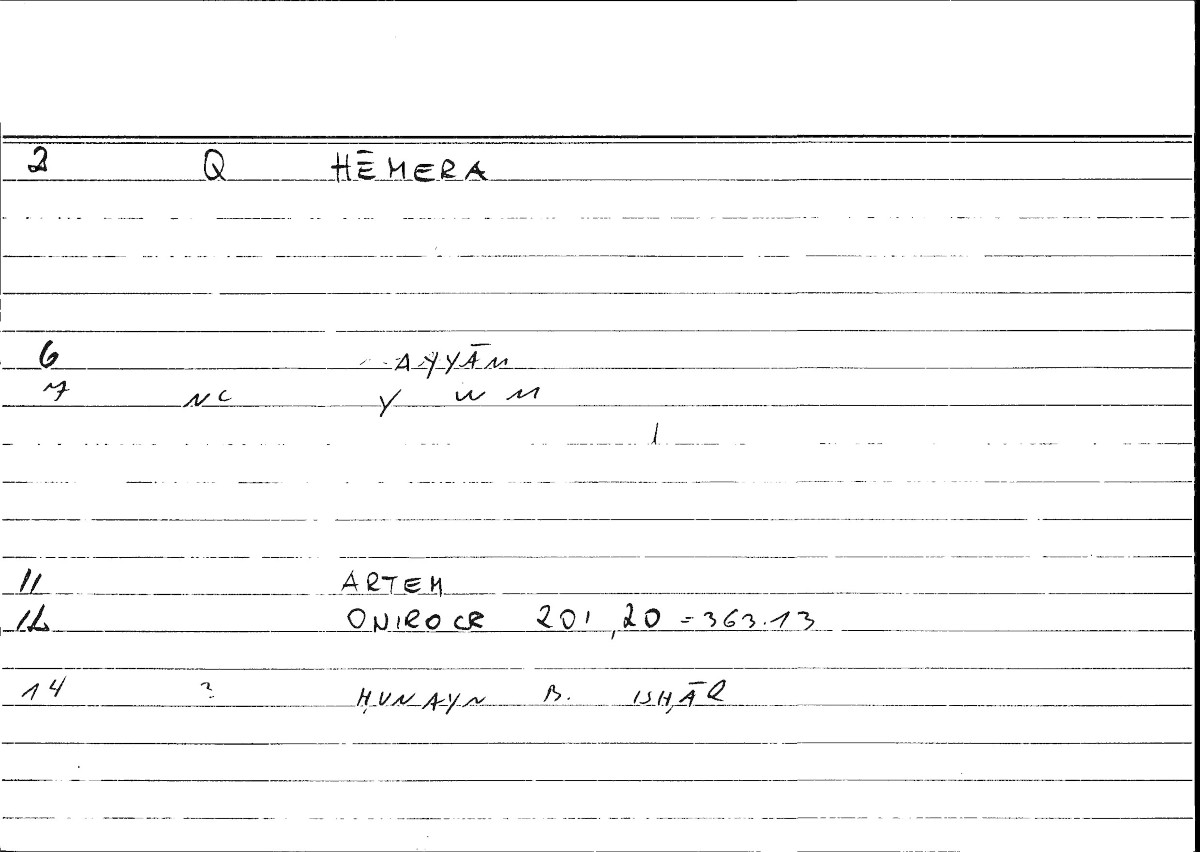Filecard Artem.Onirocr.13734
