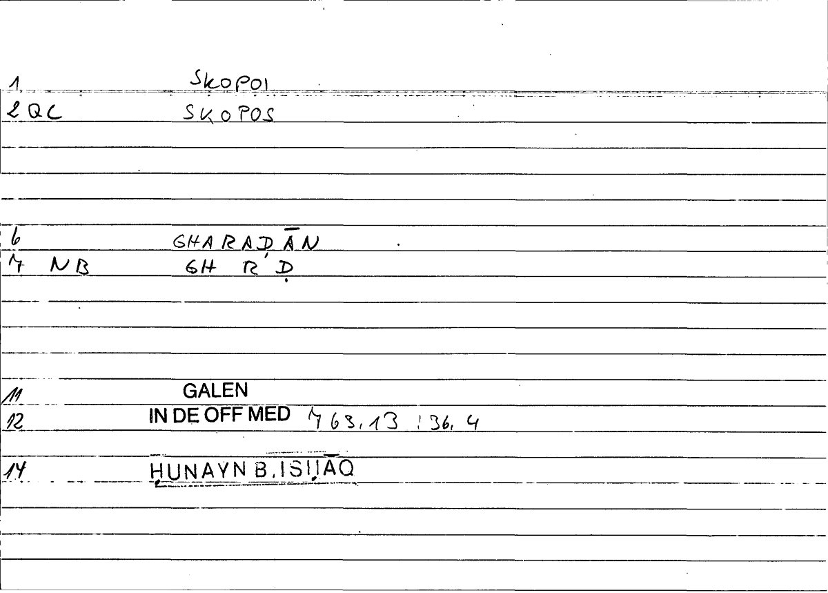 Filecard Galen.In-De-off-med.1466