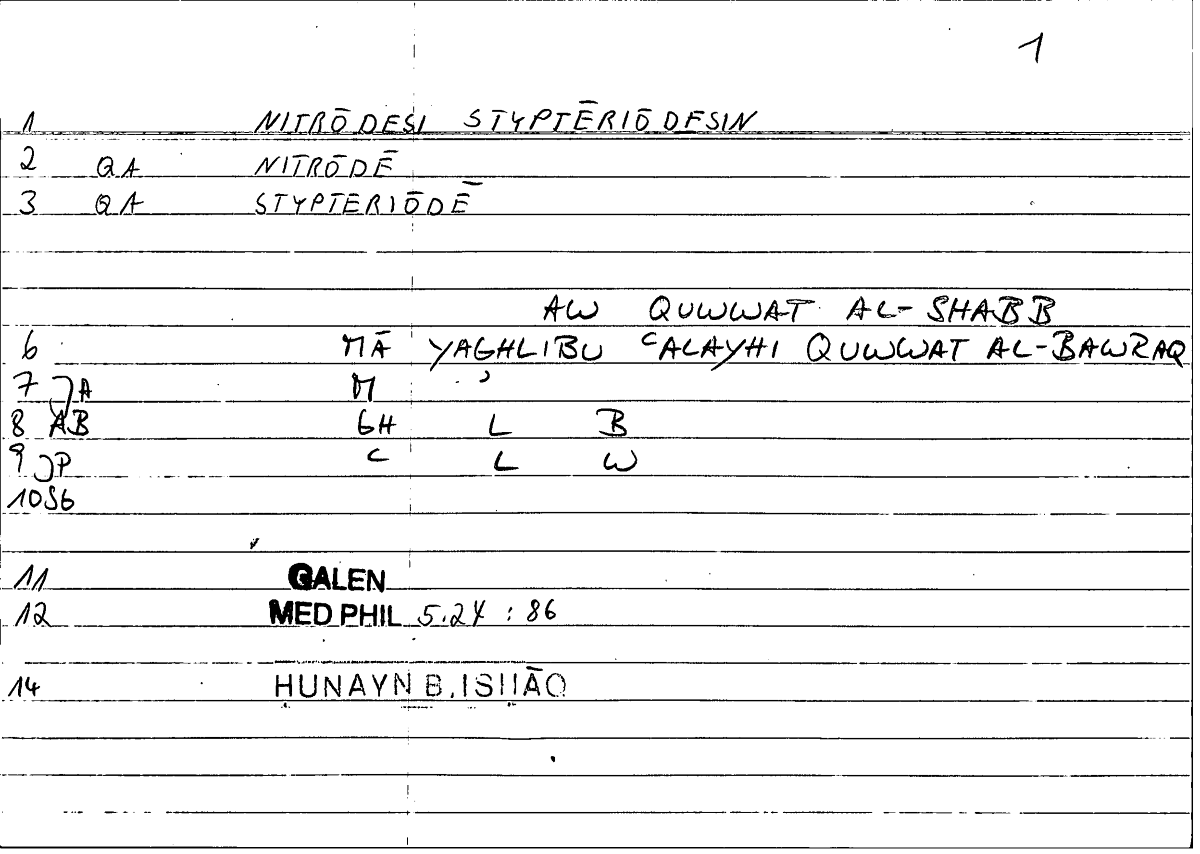 Filecard Galen.Med-phil.1109