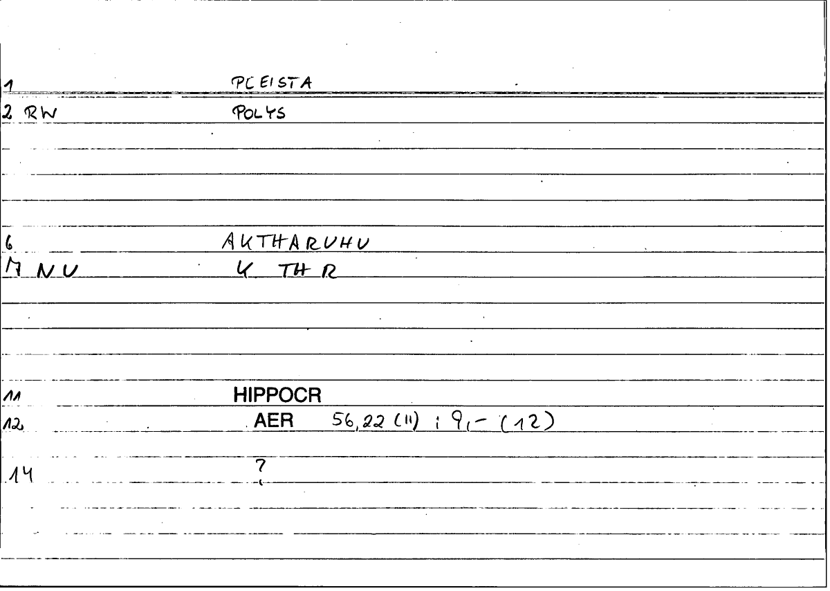 Filecard Hippocr.Aer.1164
