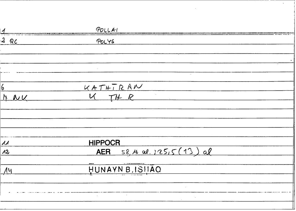 Filecard Hippocr.Aer.1172