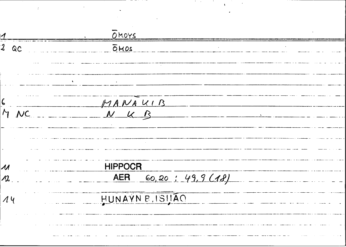 Filecard Hippocr.Aer.2203