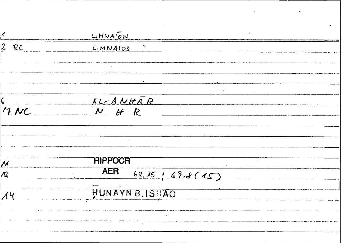 Filecard Hippocr.Aer.2205