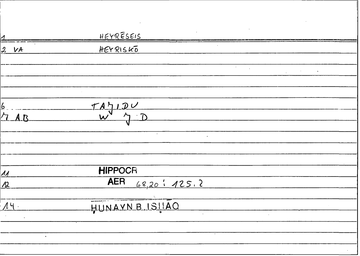 Filecard Hippocr.Aer.2230
