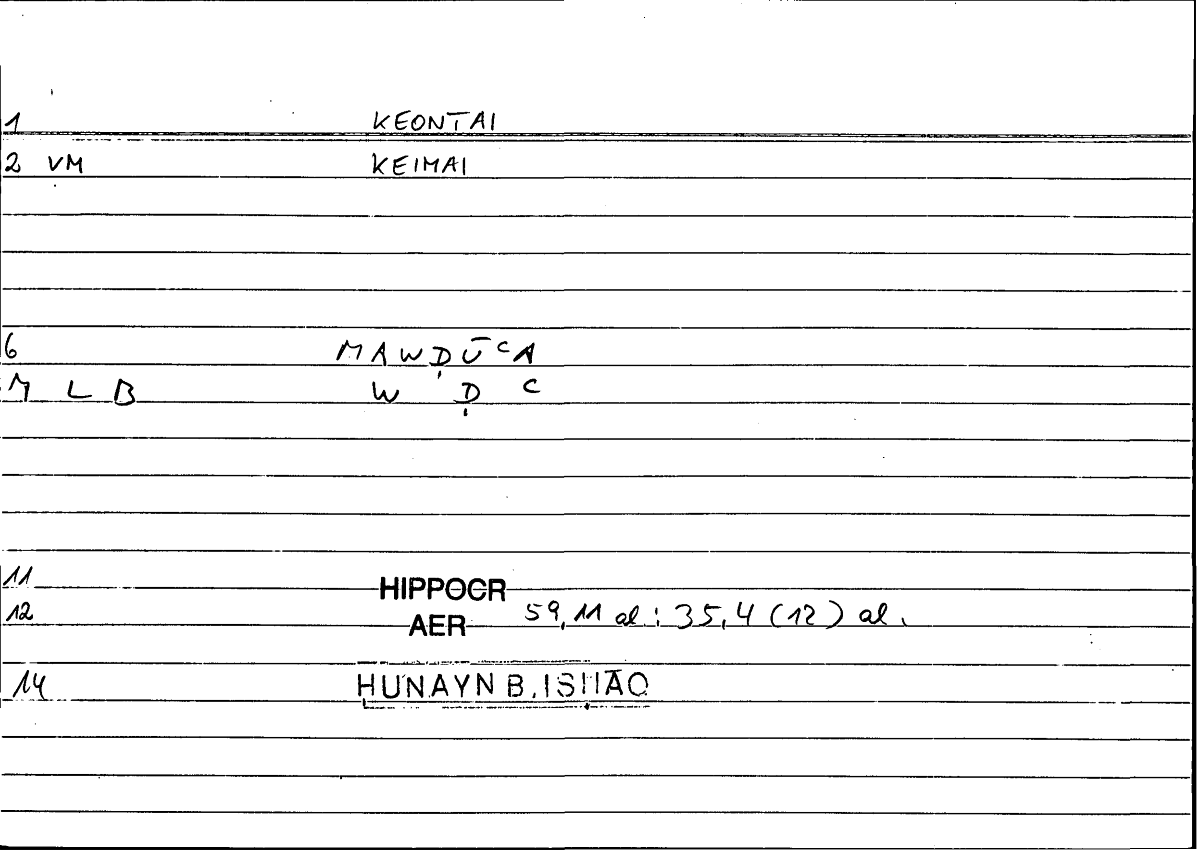 Filecard Hippocr.Aer.2254