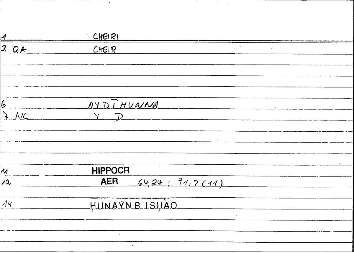 Filecard Hippocr.Aer.2305